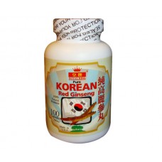 Pure Korean Red Ginseng (Gao Li Sheng Wan) "Royal King”Brand(100 Capsules)